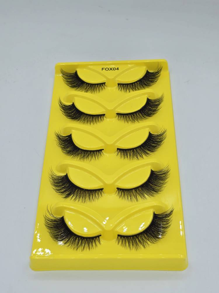chida-eyelash-5x-fox04 مژه روباهی 5 جفته مدل X04 - Image 1